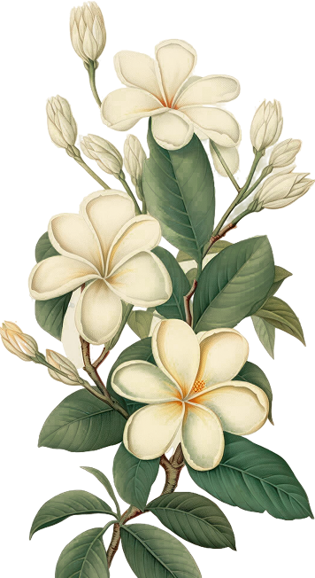 Bunga kamboja putih